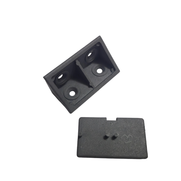 Bracket Corner/Cover 19mm PVC Grey 20pc