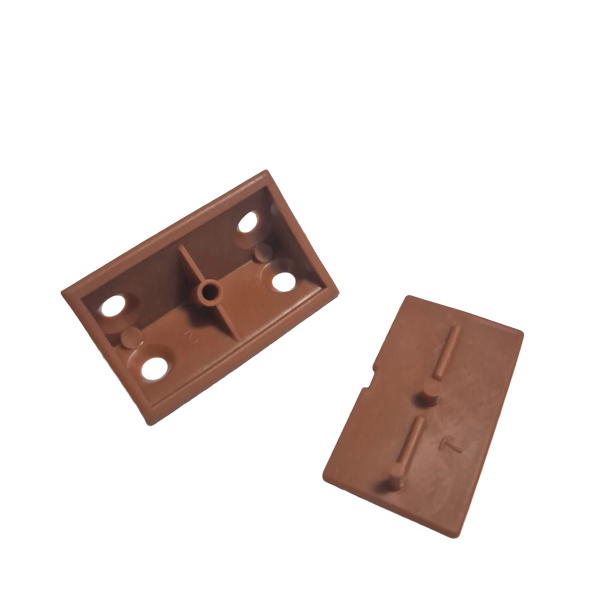 Bracket Corner/Cover 19mm PVC Cherry 20pc