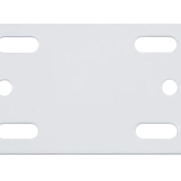 Bracket Flat 50x80mm Steel White 1pc