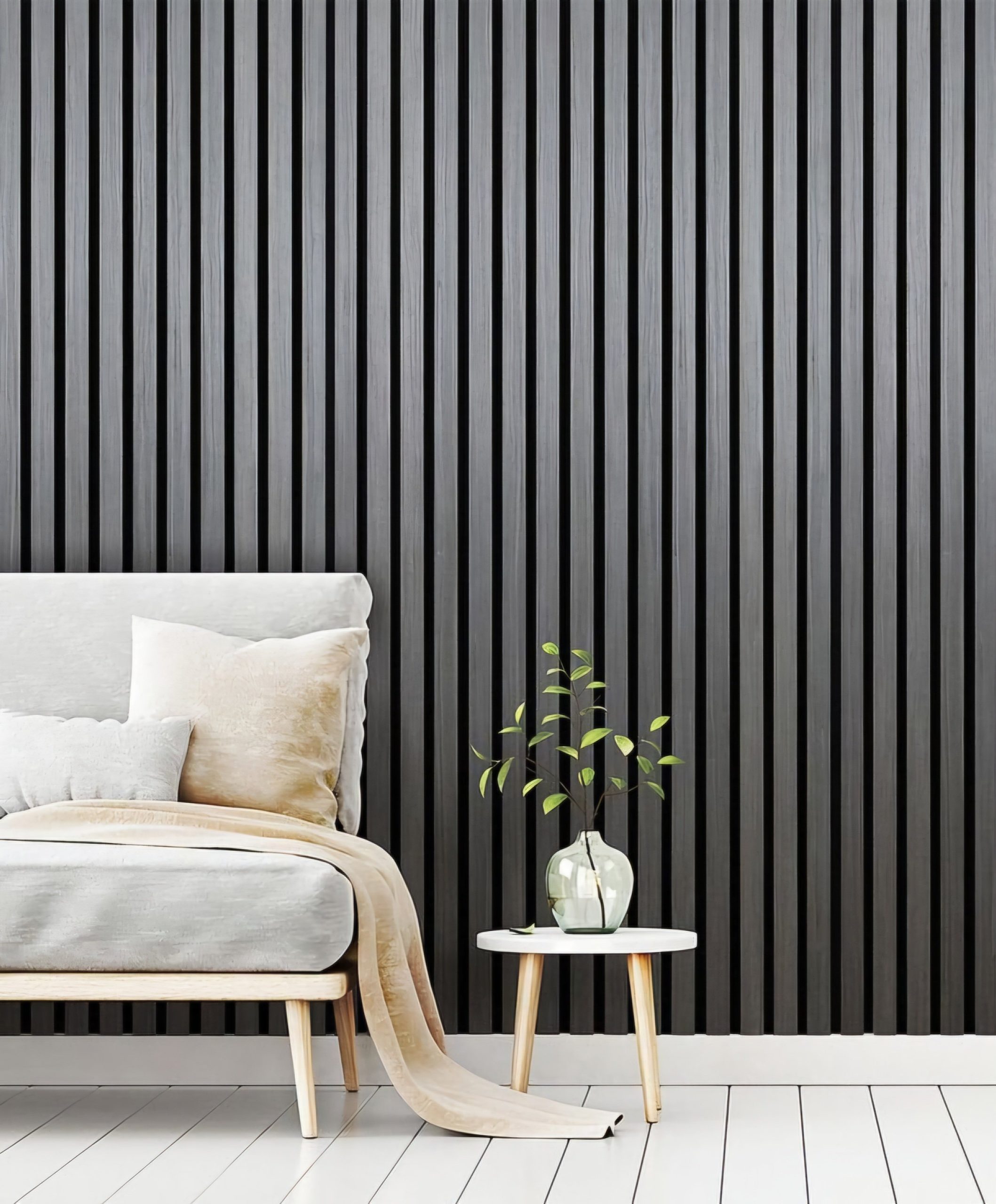 Wall Cladding Grey Stripe/Black Back 2900x165mm