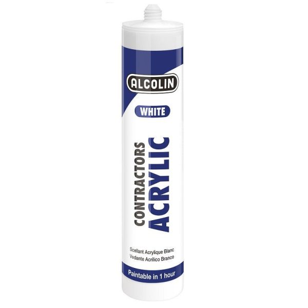 Alcolin Contractors White Acrylic  260ml