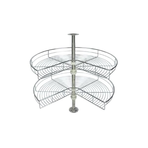 2 Tier 270° Carousel – Chrome Plated