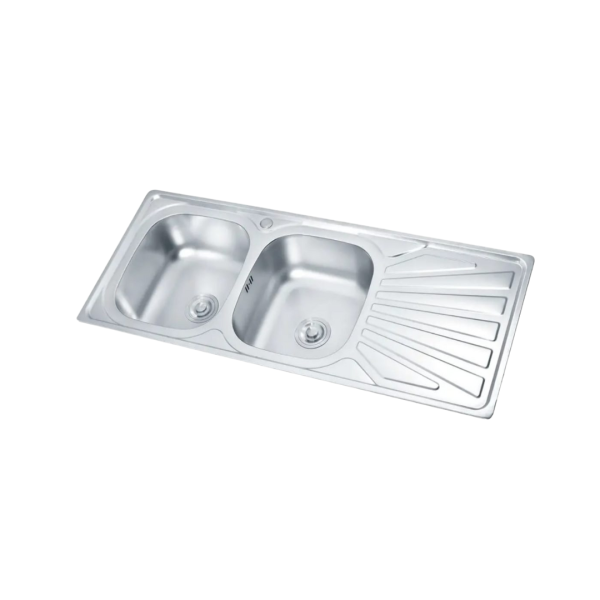 AquaLux Dbl Bowl Drop In 1200×500 W90mm Easy Buy