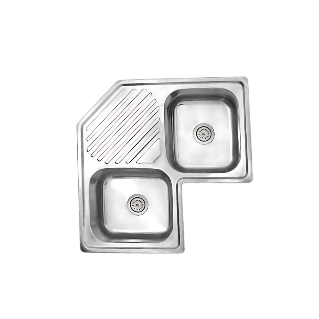 Aqualux Corner Drop-In Sink