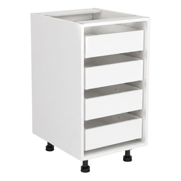 White Base Unit – 4 Drawer 450
