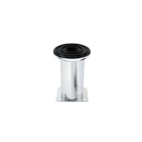 Square Plated Non-Adjustable Round Sofa Leg  – CP